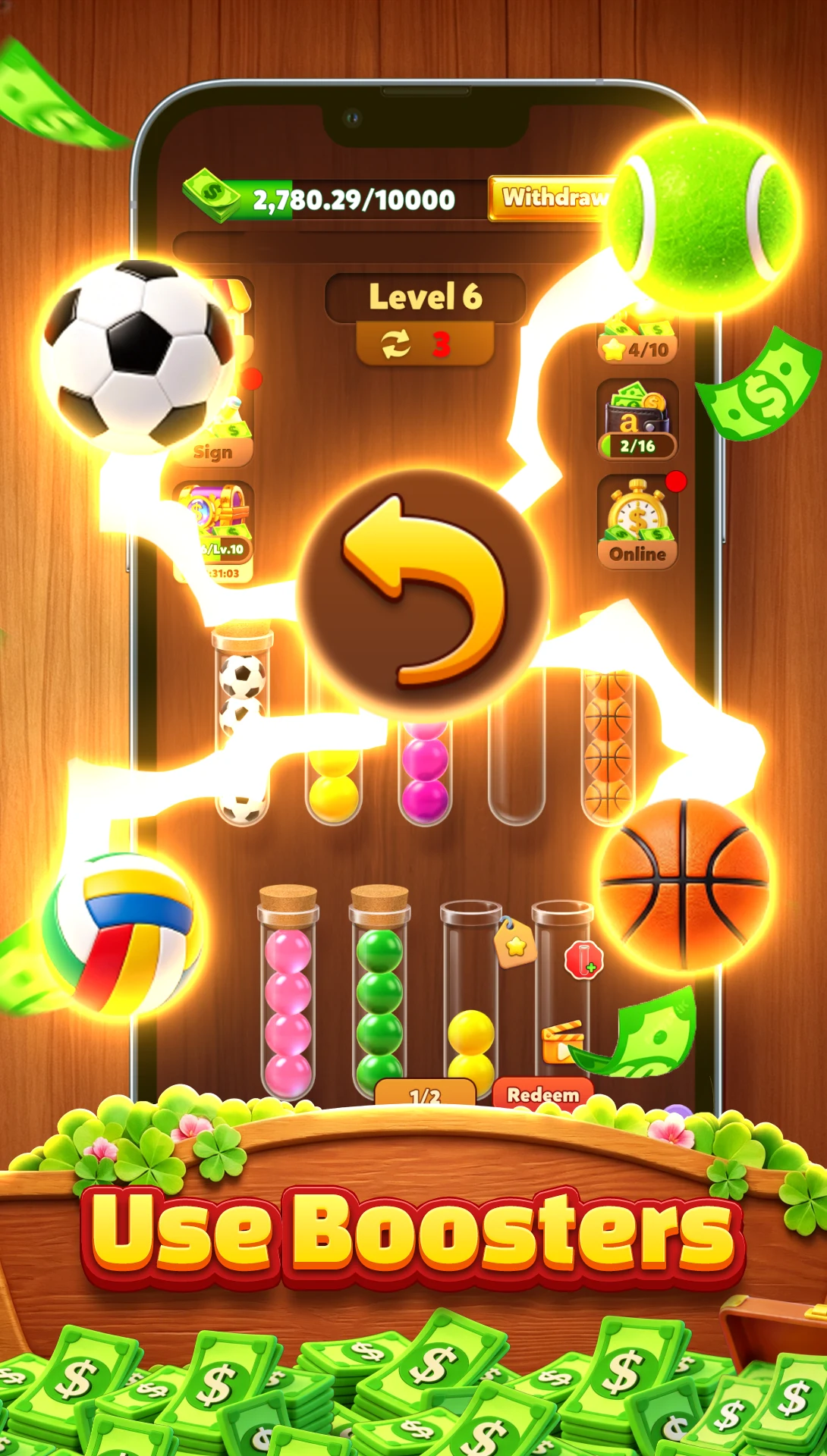 Wood Ball Sort screenshot